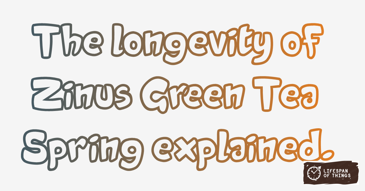 Lifespan of Zinus Green Tea Spring